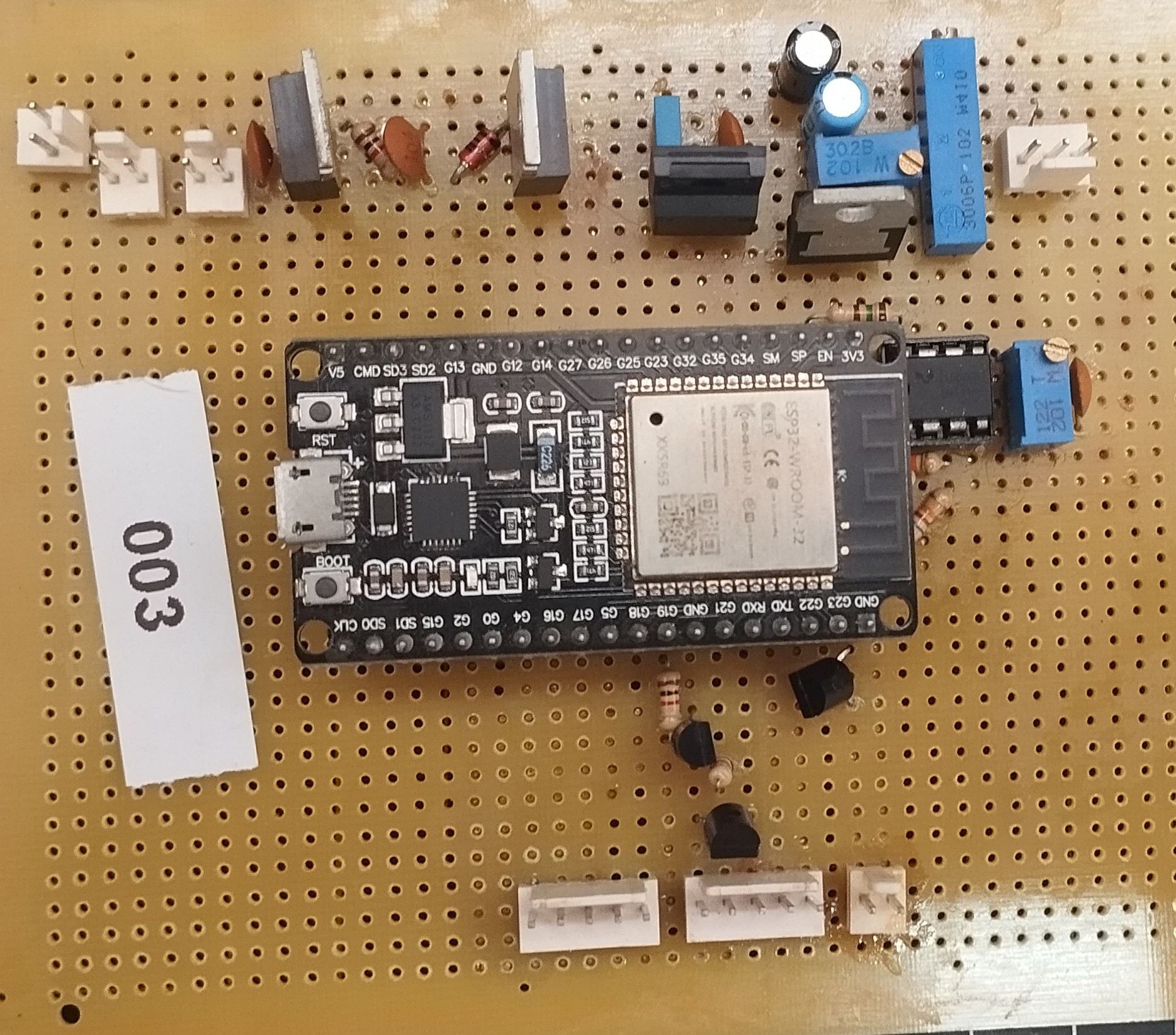 Assembled Photogate V2 board front